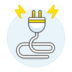 Male Plug Illustration from UX Colors Set