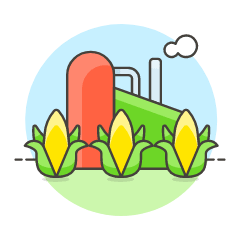 Bioenergy Plant Illustration from UX Colors Set
