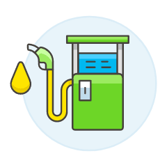 Gas Station Illustration from UX Colors Set