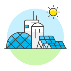 Solar Power Plant Illustration from UX Colors Set