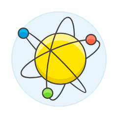 Nuclear Atom Illustration from UX Colors Set