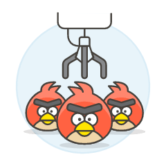 Angry Bird Toy Illustration from UX Colors Set