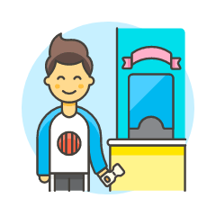 Booth Ticket 3 Illustration from UX Colors Set