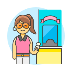 Booth Ticket 6 Illustration from UX Colors Set