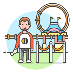 Entrance Amusement Ticket 1 Illustration from UX Colors Set