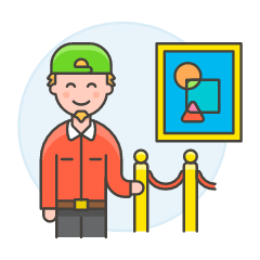 Exhibitions Museum 5 Illustration from UX Colors Set