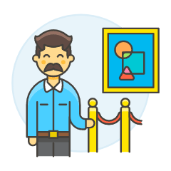 Exhibitions Museum 6 Illustration from UX Colors Set