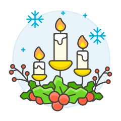 Candle Crhristmas Illustration from UX Colors Set