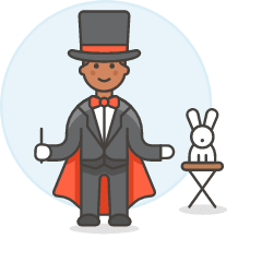 Magician Show 3 Illustration from UX Colors Set