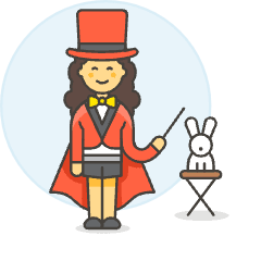 Magician Show 6 Illustration from UX Colors Set