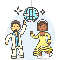 Disco Dance 4 Illustration from UX Colors Set