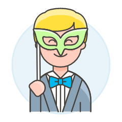 Mask Party 3 Illustration from UX Colors Set