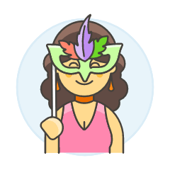 Mask Party 4 Illustration from UX Colors Set