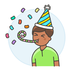 Party Horn 5 Illustration from UX Colors Set