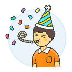 Party Horn 6 Illustration from UX Colors Set