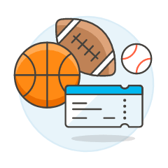 Ticket Sport Illustration from UX Colors Set