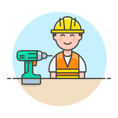 Engineer Driller 1 Illustration from UX Colors Set