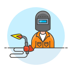 WELDING MACHINE WORKER 1 Illustration from UX Colors Set