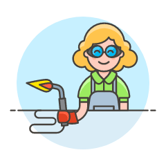 WELDING MACHINE WORKER 2 Illustration from UX Colors Set