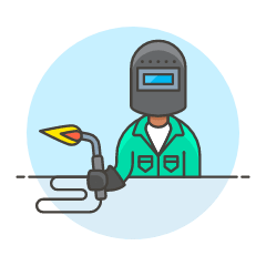 WELDING MACHINE WORKER 3 Illustration from UX Colors Set