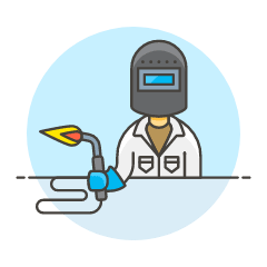 WELDING MACHINE WORKER 5 Illustration from UX Colors Set