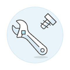 Wrench Screw Illustration from UX Colors Set