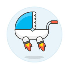Trolley Futuristic Illustration from UX Colors Set