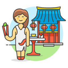 Chinese Restaurant 1 Illustration from UX Colors Set