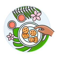 Cookies Plating 3 Illustration from UX Colors Set