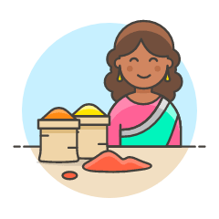 Spice Vendor 2 Illustration from UX Colors Set