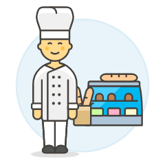 Baker 5 Illustration from UX Colors Set