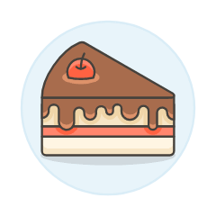 Chocolate Cake 1 Illustration from UX Colors Set