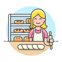 Pastry Chef 2 Illustration from UX Colors Set