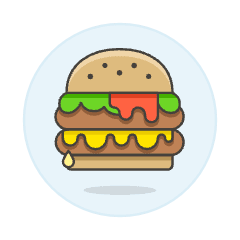 Double Meat Burger Illustration from UX Colors Set