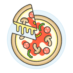 Pizza Illustration from UX Colors Set