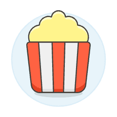 Popcorn Illustration from UX Colors Set