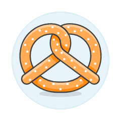 Pretzel Illustration from UX Colors Set