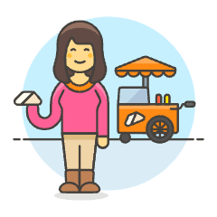 Sandwich Cart 3 Illustration from UX Colors Set