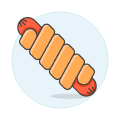 Sausage Wrap Illustration from UX Colors Set