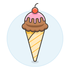 Chocolate Cone Illustration from UX Colors Set