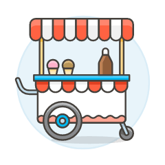 Ice Cream Cart 1 Illustration from UX Colors Set