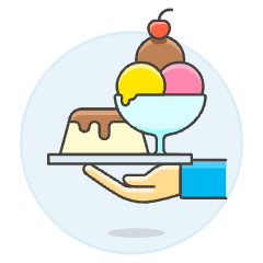 Serving Ice Cream 2 Illustration from UX Colors Set