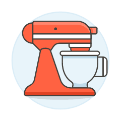 Baking Mixer Illustration from UX Colors Set