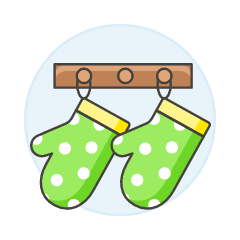 Cooking Gloves Illustration from UX Colors Set