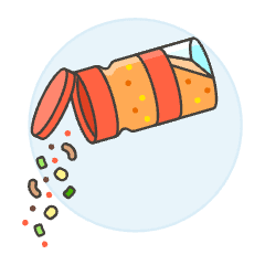 Seasoning Bottle Illustration from UX Colors Set