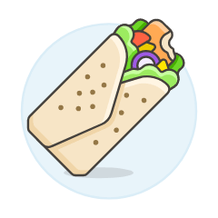 Burrito Illustration from UX Colors Set