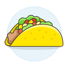 Taco Illustration from UX Colors Set
