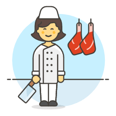 Butcher Shop 3 Illustration from UX Colors Set