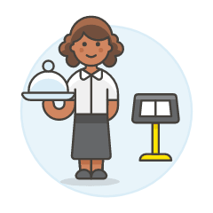 Service Staff 5 Illustration from UX Colors Set