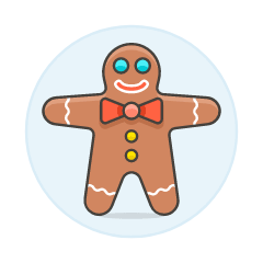 Gingerbread Happy Illustration from UX Colors Set